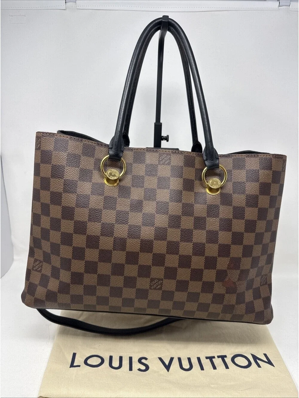 Louis Vuitton LV Riverside Damier Ebene  Top Handle Bag